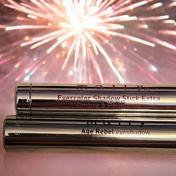 (2) Mally Evercolor Eye Shadow Sticks in Sparkler & Age Rebel Eyeshadow in Sugar - Picture 2 of 2